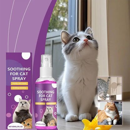 Pet Calming Spray Pet Pheromone Cat Emotional Soothing Spray Anti Stress Non-irritating Health Cleaning Supplies For Cats