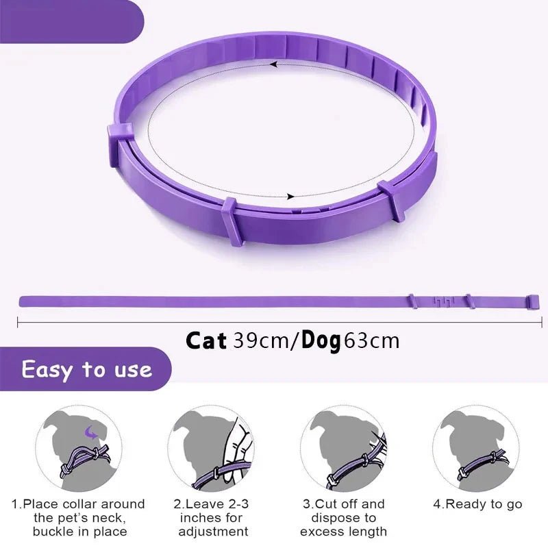 Calming Collar for Cats Pet Calming Pheromone Collar for Cats Dogs Calming Collar for Anxiety Effective Relieve Anxiety Stress - Furlieve