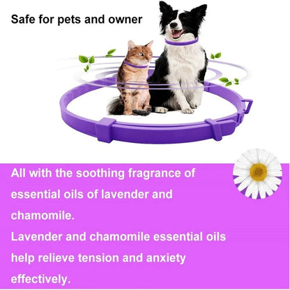 Calming Collar for Cats Pet Calming Pheromone Collar for Cats Dogs Calming Collar for Anxiety Effective Relieve Anxiety Stress - Furlieve