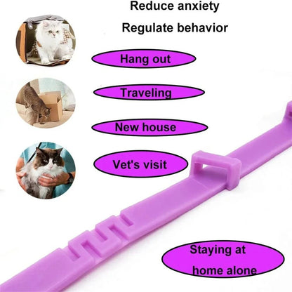 Calming Collar for Cats Pet Calming Pheromone Collar for Cats Dogs Calming Collar for Anxiety Effective Relieve Anxiety Stress - Furlieve