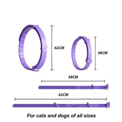 Furlieve Pet Calming Collar For Cats Dogs Adjustable Anxiety Pheromone Reducing Pet Collar Lasting Natural Calm Relax Soothing Collars - Furlieve