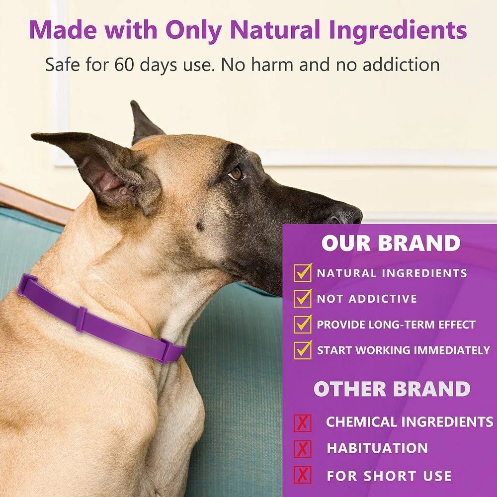 Pet Calming Collar For Cats Dogs Adjustable Anxiety Pheromone Reducing Pet Collar Lasting Natural Calm Relax Soothing Collars - Furlieve