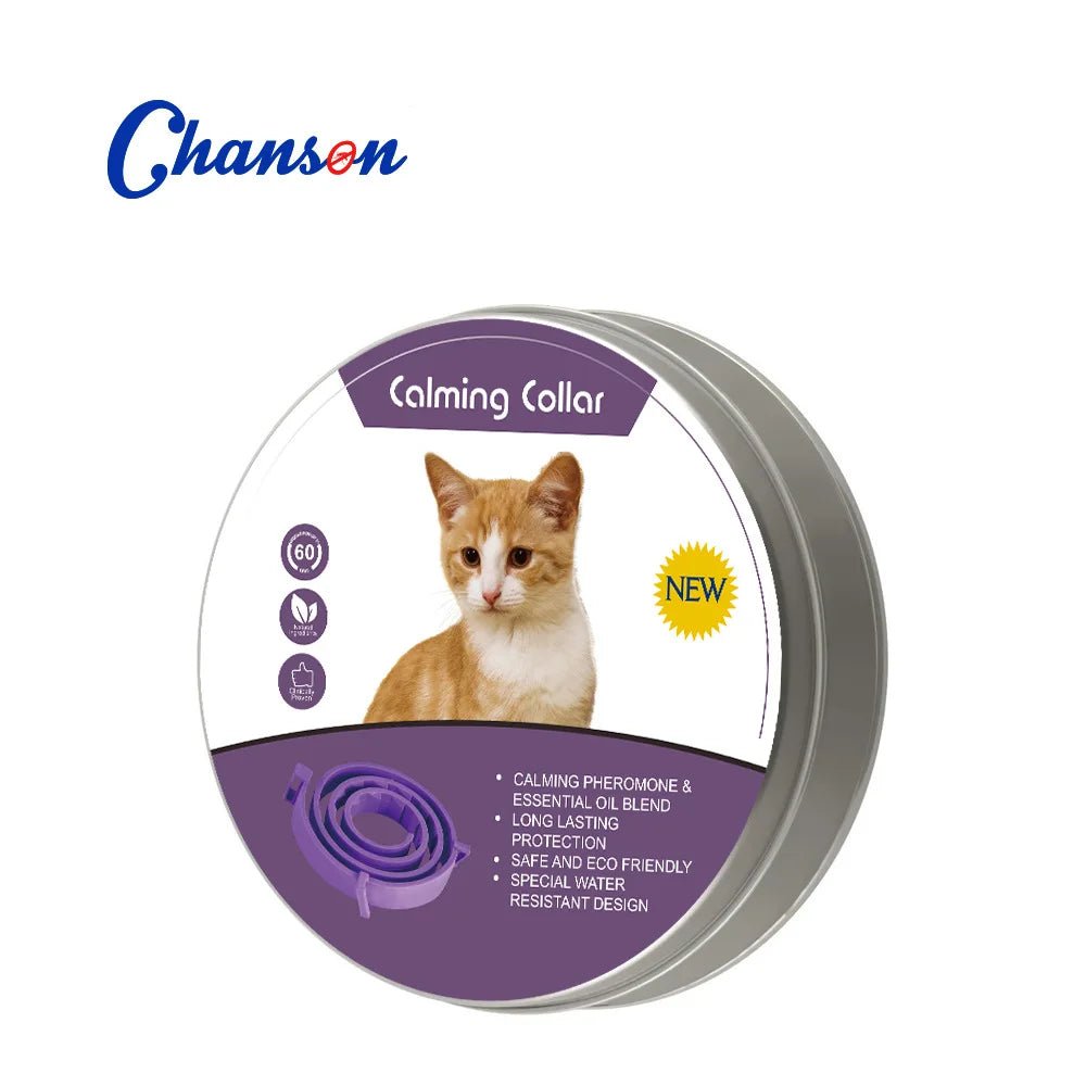 Pet Calming Collar For Cats Dogs Adjustable Anxiety Pheromone Reducing Pet Collar Lasting Natural Calm Relax Soothing Collars - Furlieve