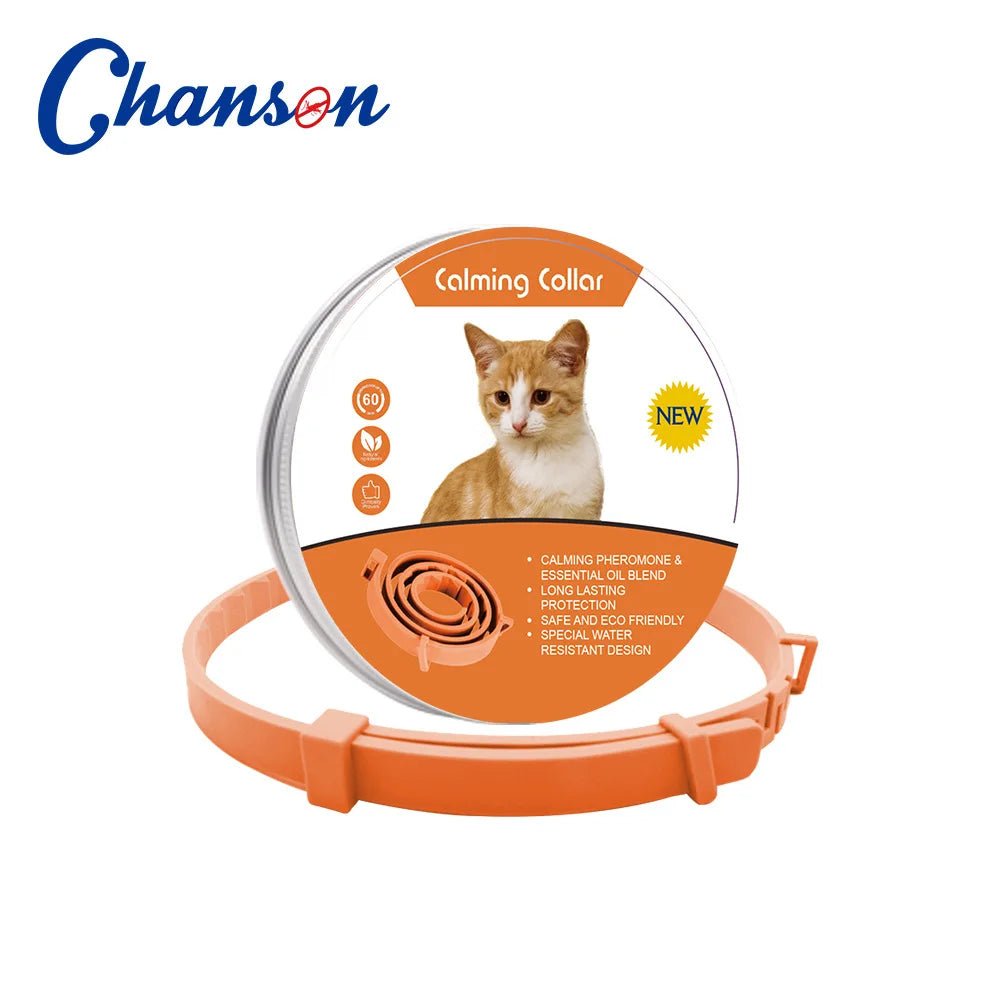 Pet Calming Collar For Cats Dogs Adjustable Anxiety Pheromone Reducing Pet Collar Lasting Natural Calm Relax Soothing Collars - Furlieve