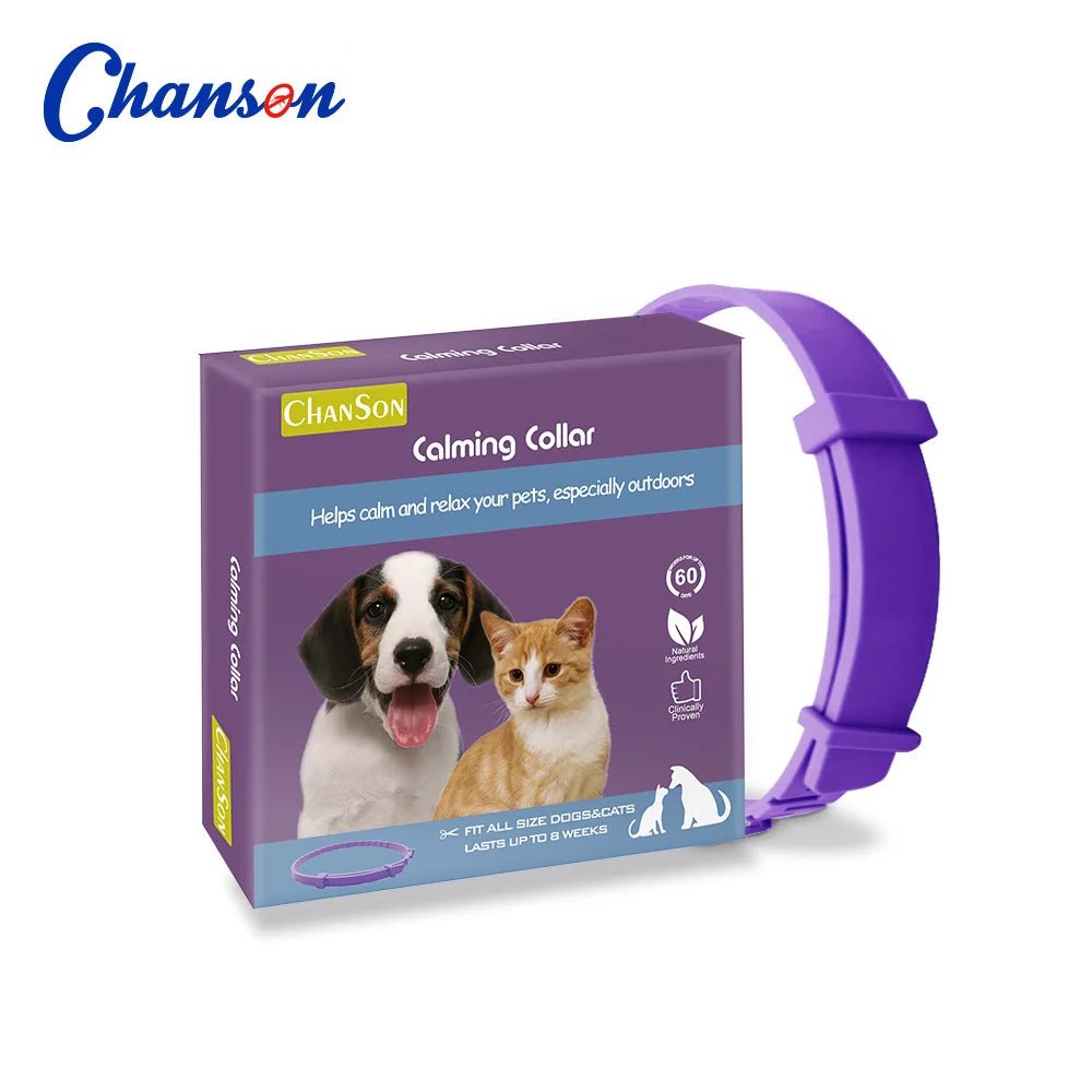Pet Calming Collar For Cats Dogs Adjustable Anxiety Pheromone Reducing Pet Collar Lasting Natural Calm Relax Soothing Collars - Furlieve