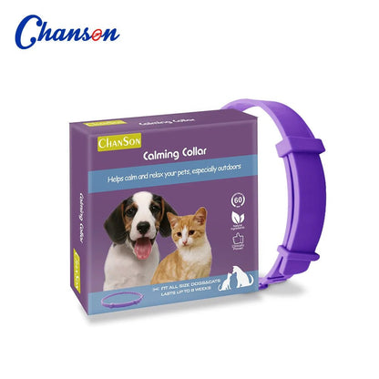 Pet Calming Collar For Cats Dogs Adjustable Anxiety Pheromone Reducing Pet Collar Lasting Natural Calm Relax Soothing Collars - Furlieve