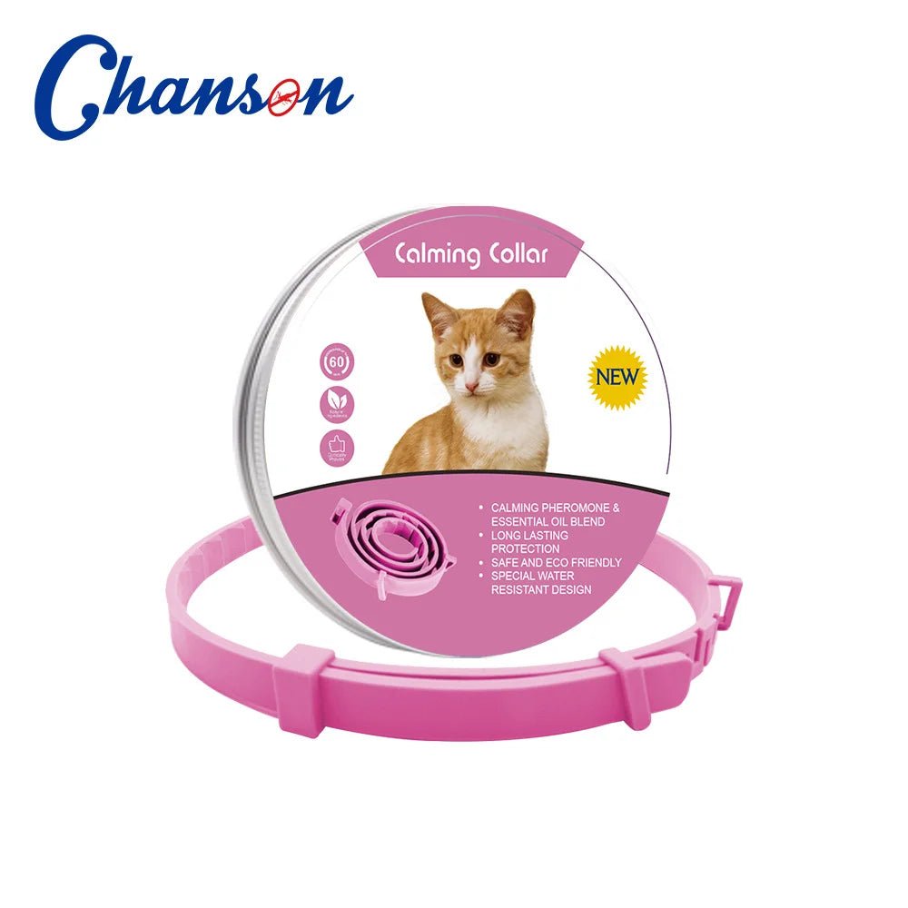 Pet Calming Collar For Cats Dogs Adjustable Anxiety Pheromone Reducing Pet Collar Lasting Natural Calm Relax Soothing Collars - Furlieve