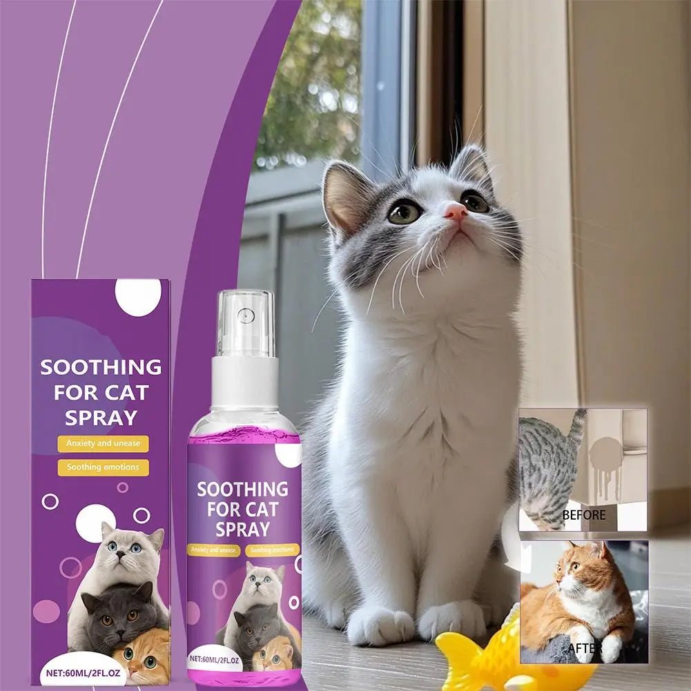 Pet Calming Spray Pet Pheromone Cat Emotional Soothing Spray Anti Stress Non-irritating Health Cleaning Supplies For Cats - Furlieve