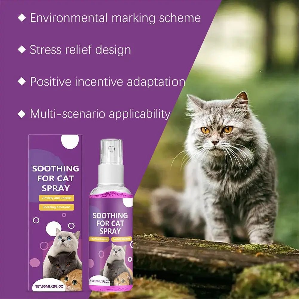 Pet Calming Spray Pet Pheromone Cat Emotional Soothing Spray Anti Stress Non-irritating Health Cleaning Supplies For Cats - Furlieve