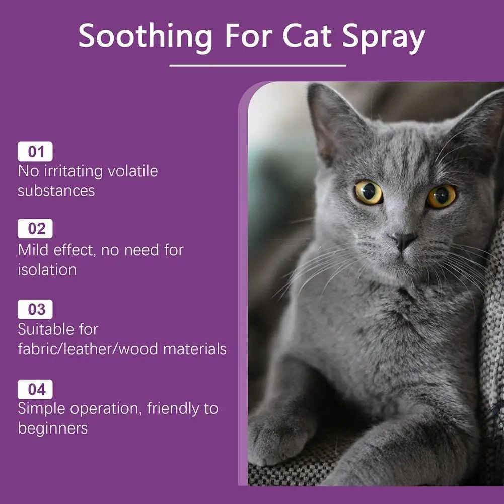 Pet Calming Spray Pet Pheromone Cat Emotional Soothing Spray Anti Stress Non-irritating Health Cleaning Supplies For Cats - Furlieve