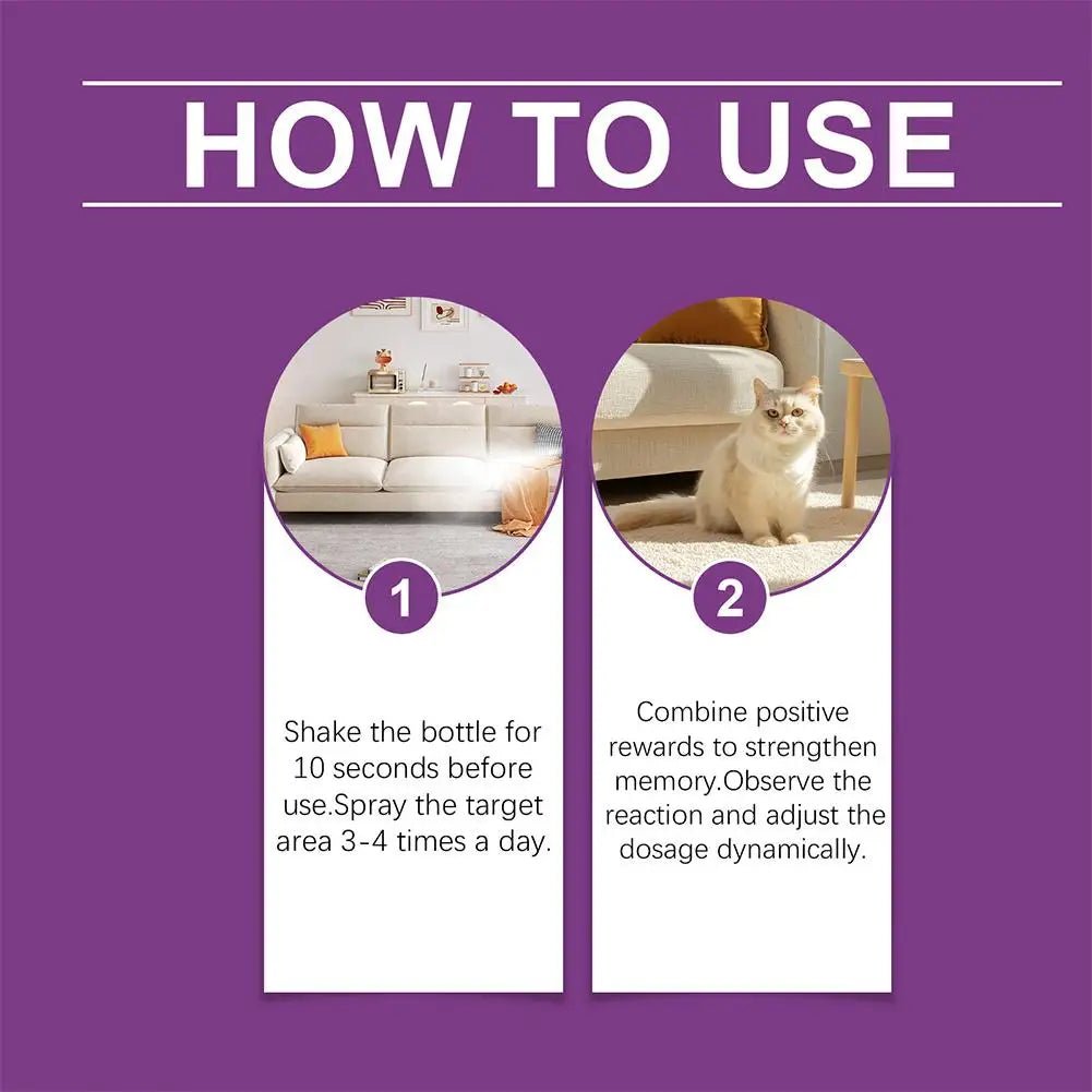 Pet Calming Spray Pet Pheromone Cat Emotional Soothing Spray Anti Stress Non-irritating Health Cleaning Supplies For Cats - Furlieve